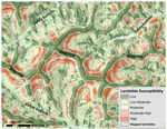 Using landslide-inventory mapping for a combined bagged-trees and logistic-regression approach to determining landslide susceptibility in eastern Kentucky, USA